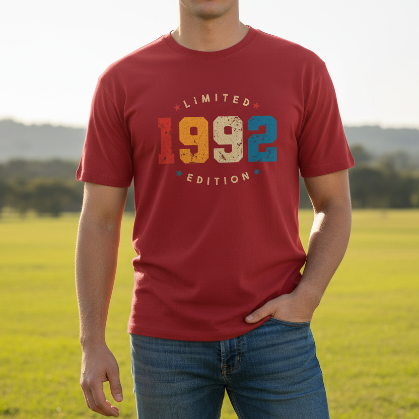 Limited 1992 Edition - Premium Printed T-shirt for Men