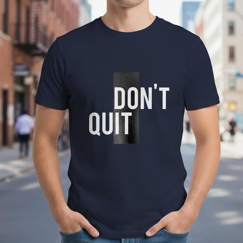 DON'T QUITE T-Shirt - Quirky Tee for the Relatable Mind