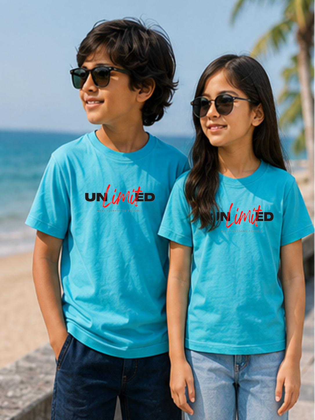 UNLIMITED Kids Regular 100% Cotton T-shirt – Dream Big, Go Unlimited