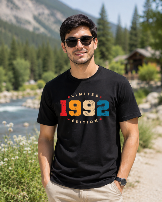 Limited Edition 1992 Trendy DTG Printed Supima T-Shirt – Born in ’92, Built to Last