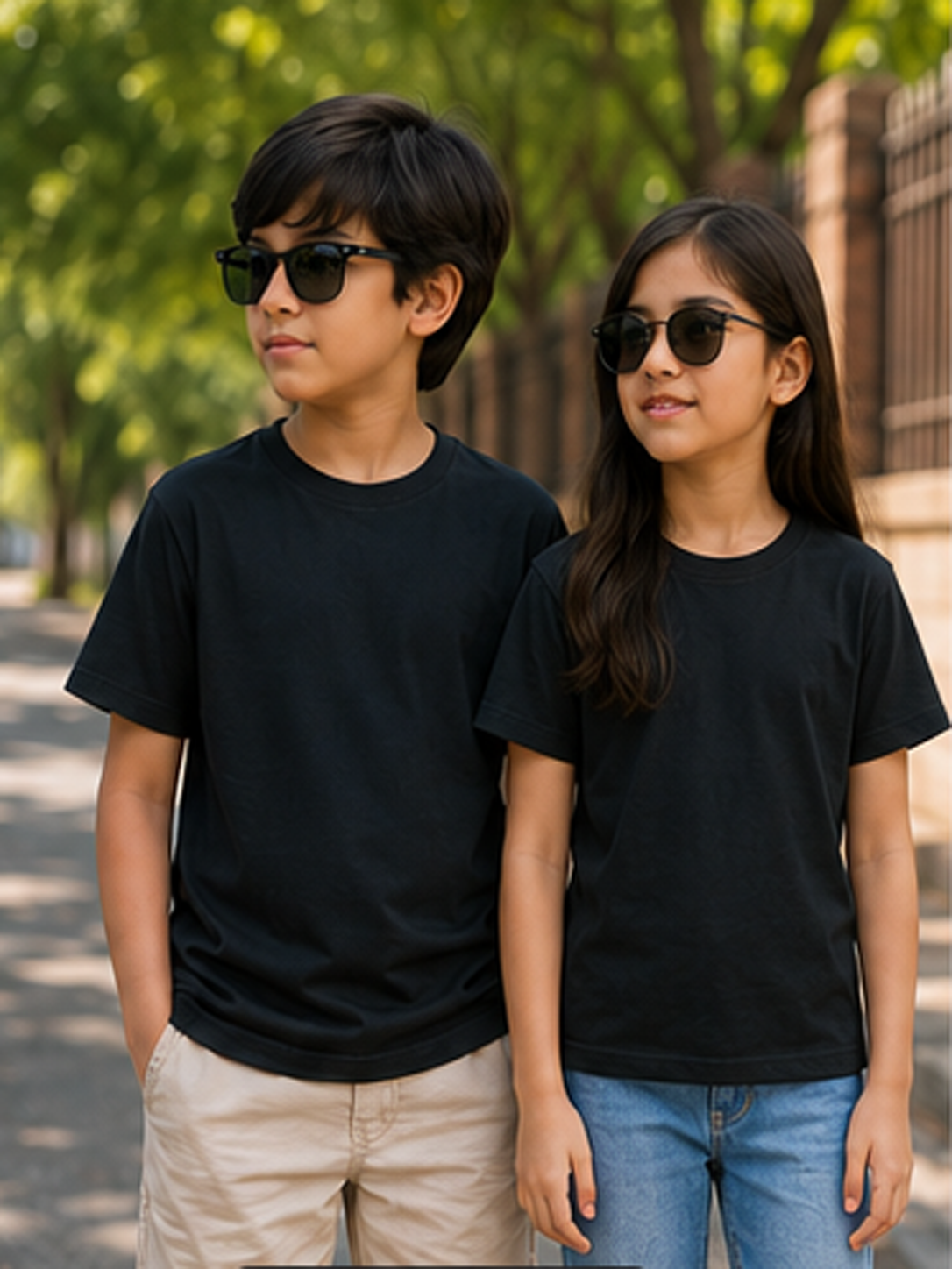 Kids Plain Regular Fit T-shirt – Soft Cotton, Built For Everyday Play