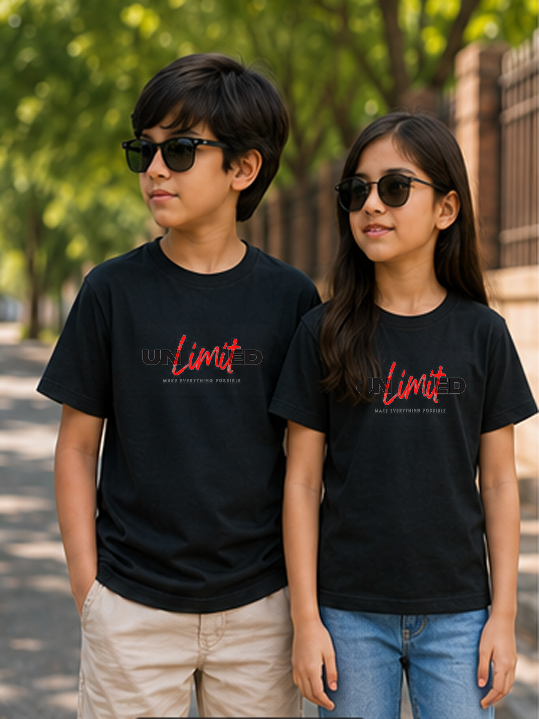 UNLIMITED Kids Regular 100% Cotton T-shirt – Dream Big, Go Unlimited