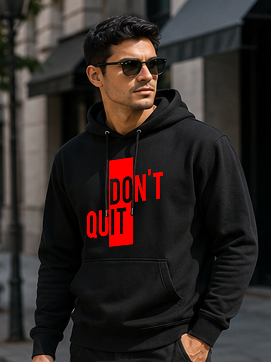 Don't Quit DTG Printed Hooded – Stay In The Game