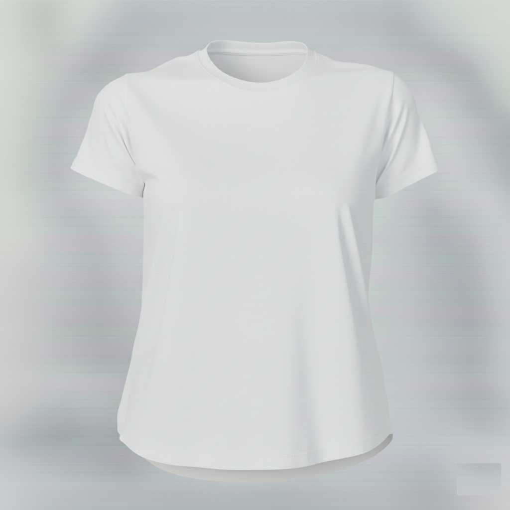 Women's Premium Biowashed Cotton T-Shirt- White