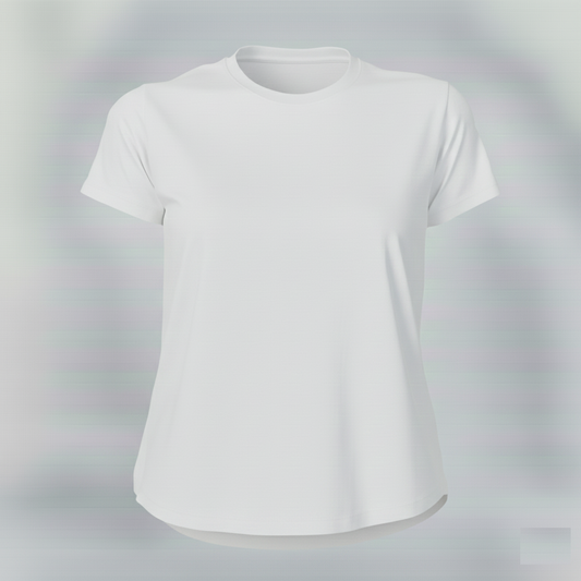 Women's Premium Biowashed Cotton T-Shirt- White