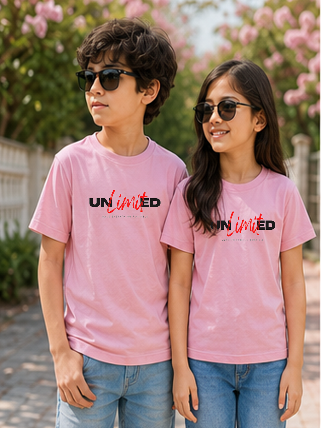 UNLIMITED Kids Regular 100% Cotton T-shirt – Dream Big, Go Unlimited