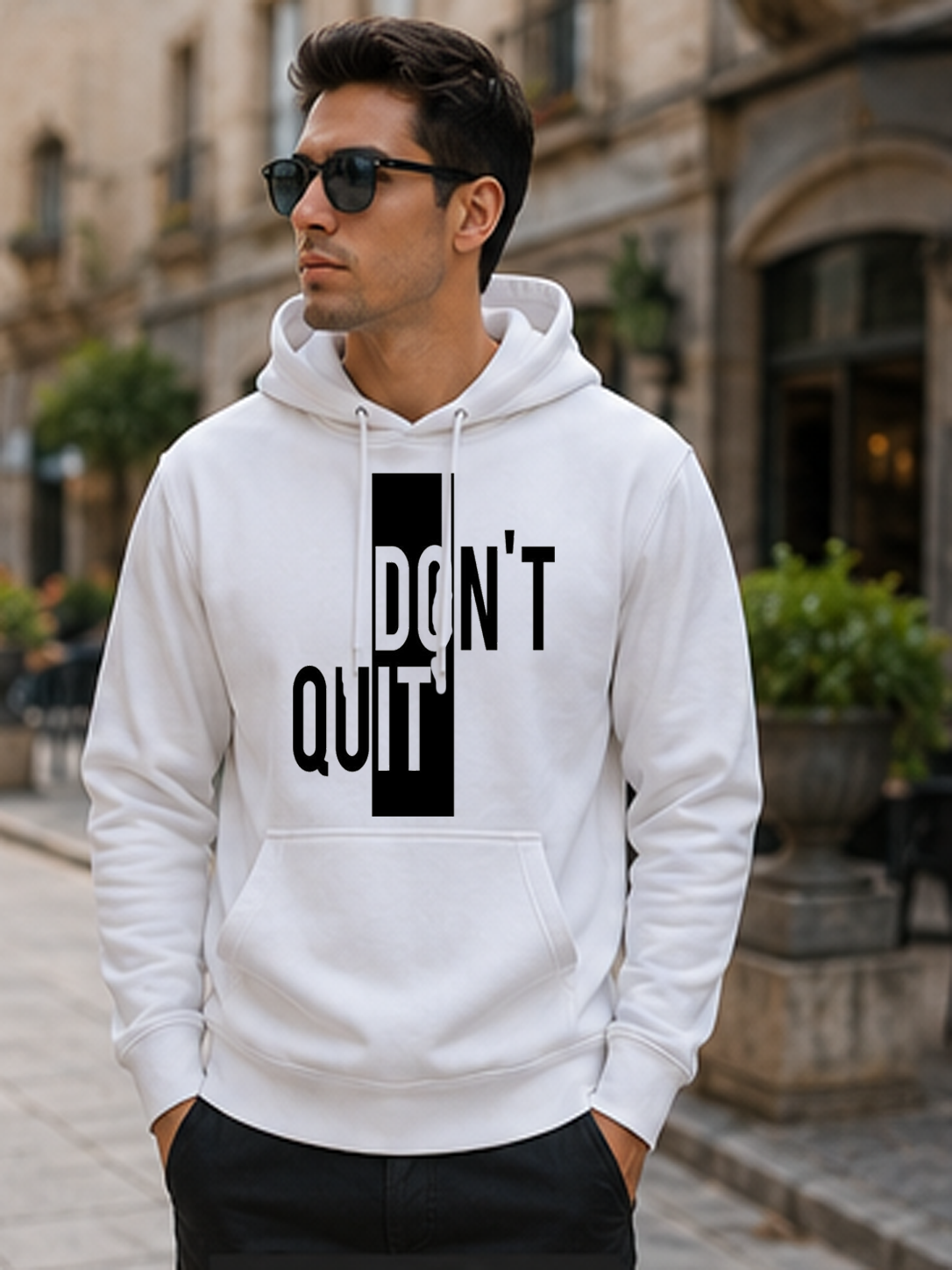 Don't Quit DTG Printed Hooded – Stay In The Game