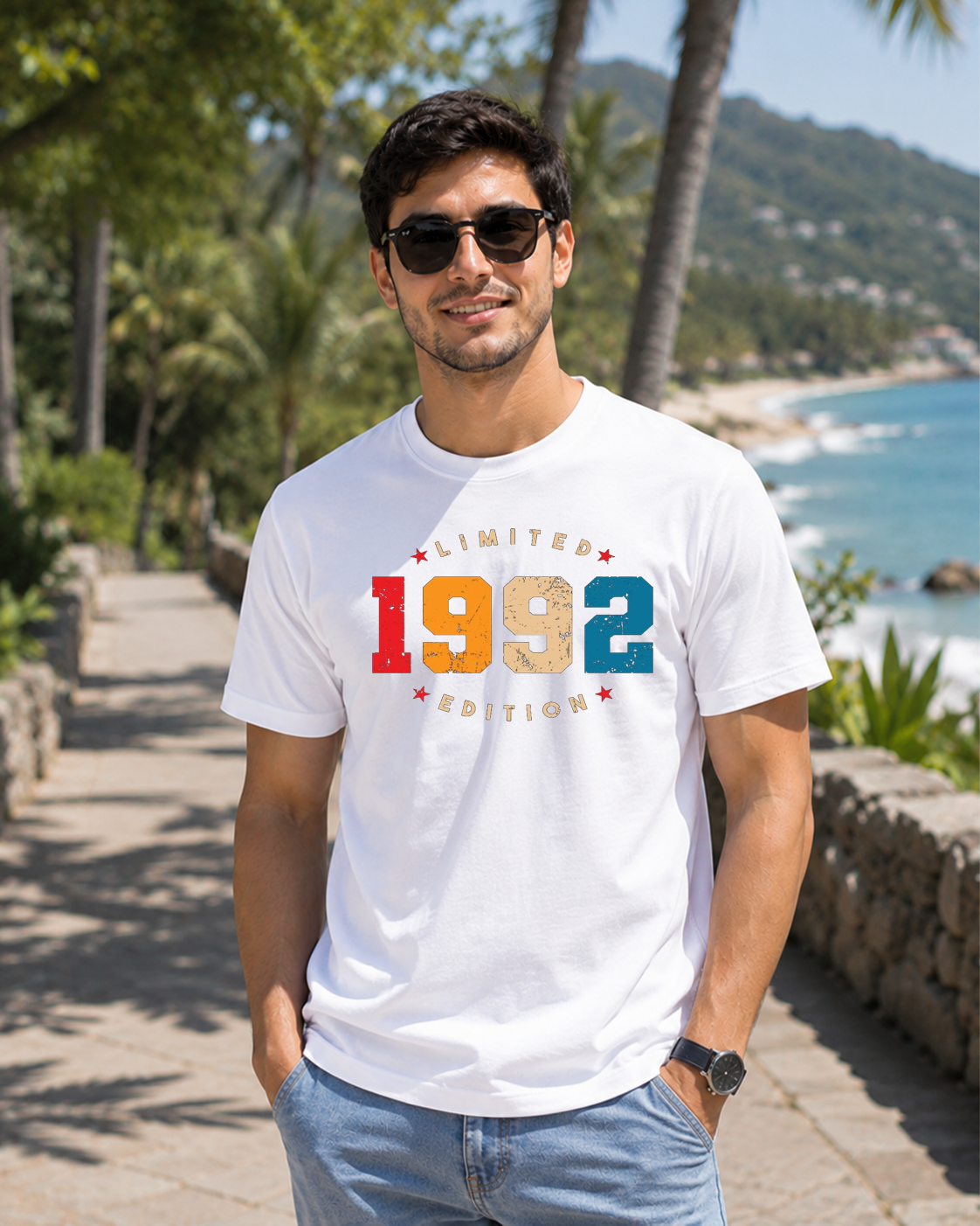Limited Edition 1992 Trendy DTG Printed Supima T-Shirt – Born in ’92, Built to Last