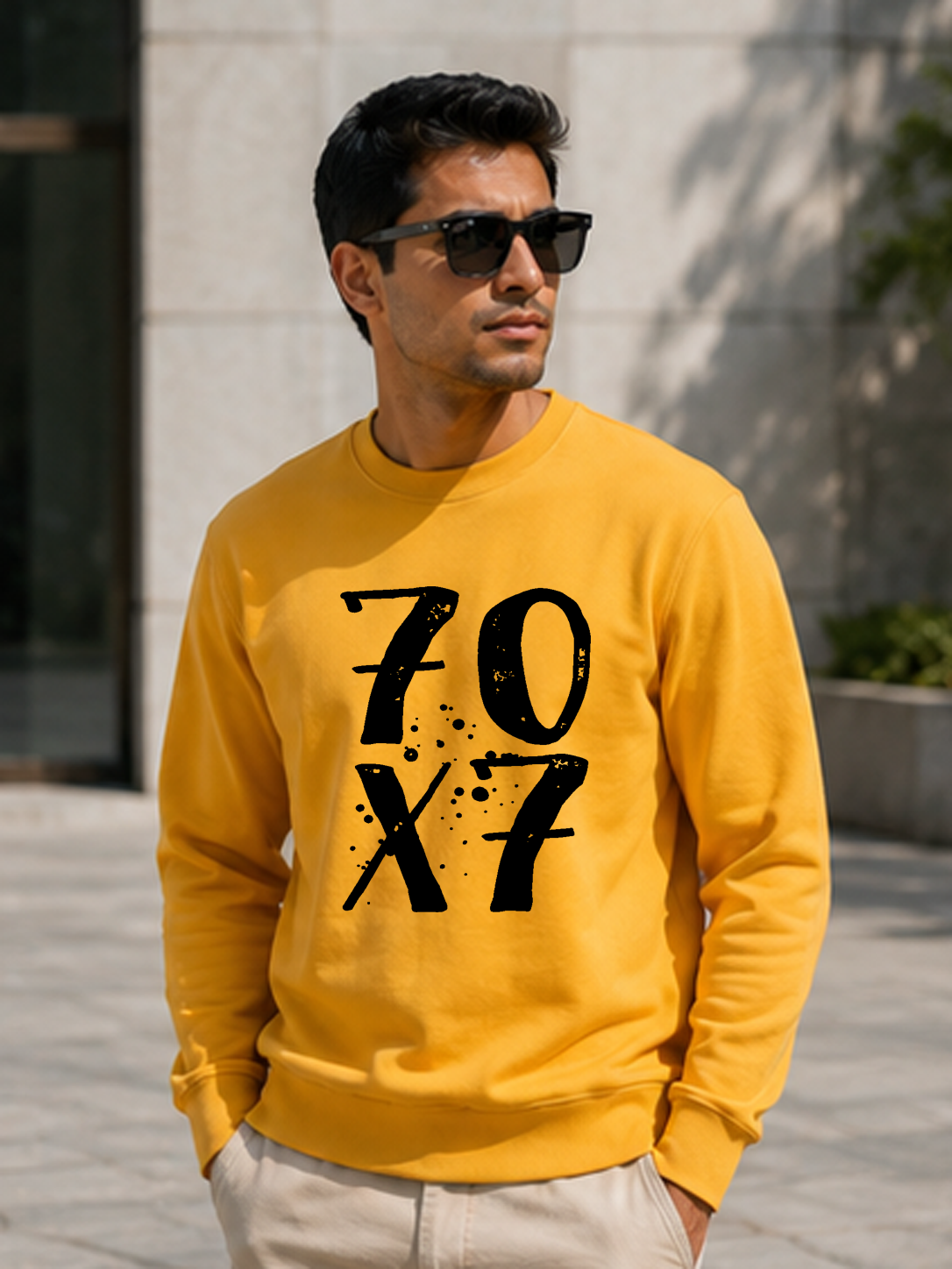 70 X 7 DTG Printed Regular Fit Sweatshirt – Forgive Without Limits