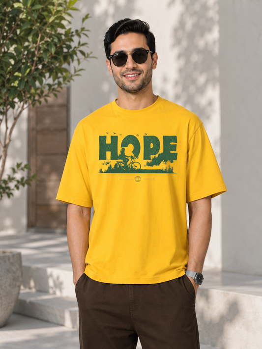 Hope Trendy DTG Printed Indian Oversized T-Shirt – Wear What The World Needs