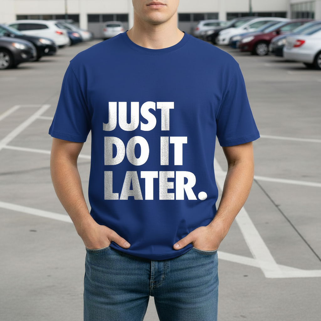 Just Do It Later- DTG Printed T-shirt for Men