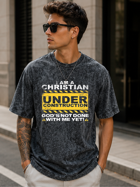 Under Construction DTG Printed Optic Wash Oversize – Grace In Progress