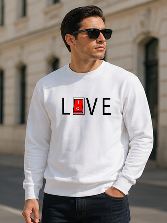 LOVE DTG Printed Regular Fit Sweatshirt – Lead With Love