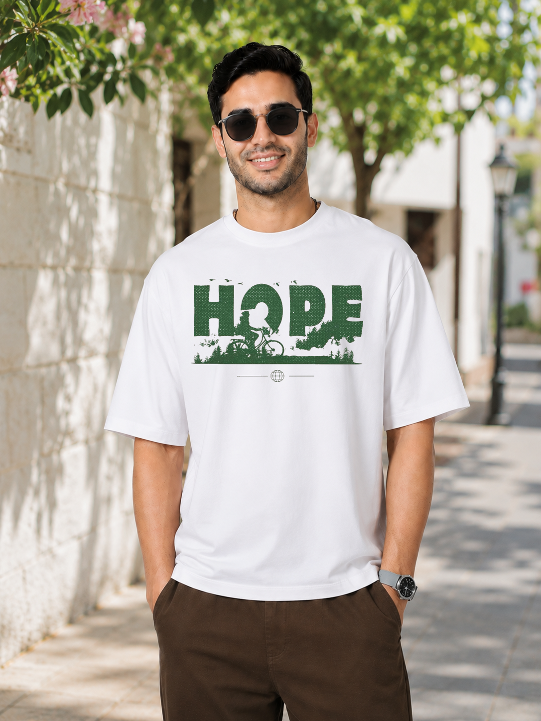 Hope Trendy DTG Printed Indian Oversized T-Shirt – Wear What The World Needs